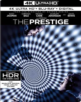 致命魔术 4K蓝光原盘 The Prestige (2006) / 顶尖对决(台) / 魔高一丈/死亡魔法(港) / 魔道争锋 2160p.BluRay.REMUX.HEVC.DTS-HD.MA.5.1-FGT【63.7