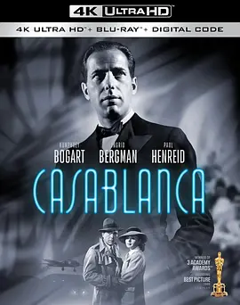 卡萨布兰卡 4K Casablanca (1942) /台)/北非谍影(港 2160p.BluRay.REMUX.HEVC.DTS-HD.MA.2.0-FGT【51.83 GB】 1080p.BluRay.REMUX.A