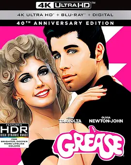 油脂 4K Grease (1978)/火爆浪子 2160p.BluRay.REMUX.HEVC.TrueHD.5.1-FGT【54.96GB】