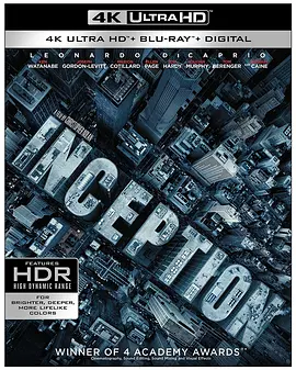 盗梦空间 4K Inception (2010) / 奠基 / 潜行凶间(港) / 记忆魔方/全面启动(台) / 心灵犯案 / 记忆迷阵 2160p.BluRay.REMUX.HEVC.DTS-HD.MA.5.1-FGT