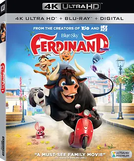 公牛历险记 4K Ferdinand (2017) / 公牛费迪南德 / 快D啦牛牛(港) / 费迪南德的故事/The Story of Ferdinand / 小牛费迪南 / 萌牛费迪南(台) 2160p.BluRay