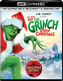 圣诞怪杰 4K How the Grinch Stole Christmas (2000) / 格林奇偷走圣诞节 / 鬼灵精(台)/格林奇 / 格林驰如何偷走圣诞？ 2160p.BluRay.REMUX.HEVC.DTS