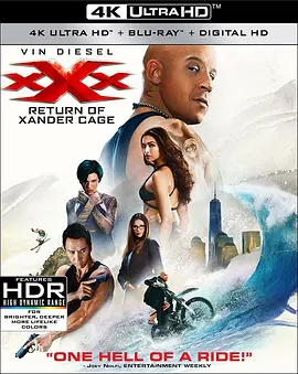 极限特工3：终极回归 4K xXx: Return of Xander Cage (2017) / Xander Returns / 极限特工：终极回归/3X反恐暴族：重火力回归(港) / 极限特工3 / 限制级战警3: