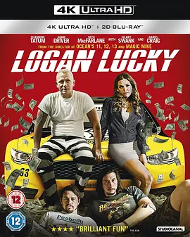 神偷联盟 4K Logan Lucky (2017) / 幸运的罗根/卢根急转弯(港) / 罗根好好运(台) 2160p.BluRay.REMUX.HEVC.DTS-HD.MA.5.1-FGT【54.7GB】