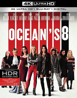 瞒天过海：美人计 4K Ocean’s Eight (2018) / Ocean’s Ocho / 八大罗汉 / 女版十一罗汉 / 盗海豪情：8美千娇(港)/Ocean\'s 8 / 侠盗英姿 / 八罗汉 / 盗海姐妹团