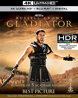 角斗士 4K Gladiator (2000) / 神鬼战士(台)/帝国骄雄(港) / 鬼神战士 2160p.BluRay.REMUX.HEVC.DTS-X.7.1-FGT【69.0GB】