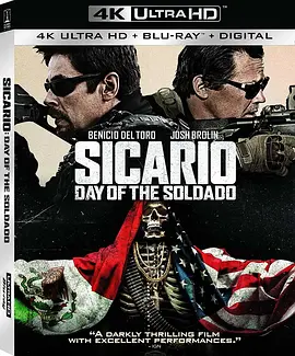 边境杀手2：边境战士 4K Sicario: Day of the Soldado (2018) / 毒裁者2：无法无天(港) / 边境杀手2：并肩作战/怒火边界2：毒刑者(台) / 边境杀手2：兵凶战危 / 边境杀手2