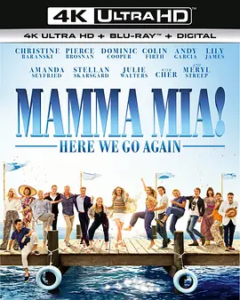 妈妈咪呀2 4K Mamma Mia! Here We Go Again (2018) / 妈妈咪呀！开心再嚟(港)/妈妈咪呀！回来了(台) 2160p.BluRay.REMUX.HEVC.DTS-HD.MA.TrueH