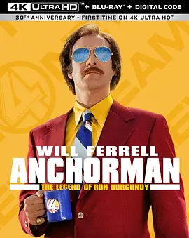 王牌播音员 Anchorman: The Legend of Ron Burgundy (2004) / 银幕大角头(台) / 新闻采编/抢闸男主播(港) / 名嘴传奇 / 新闻主播 2160p.UHD.Blu-ray.